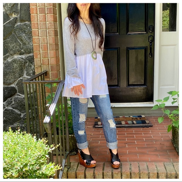 ✨LAST ONE✨LIGHT KNIT TUNIC WITH WHITE CONTRAST - Picture 10 of 10